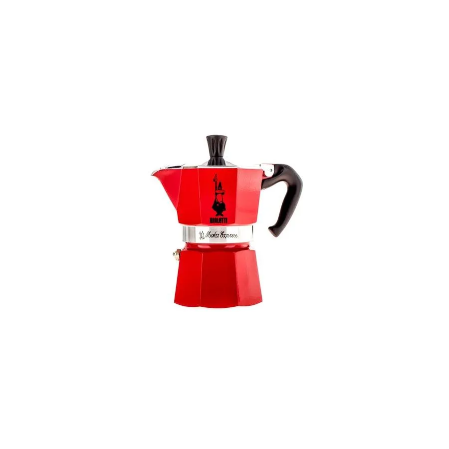 Bialetti Moka Express 3 mocha teapot red