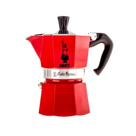 Bialetti Moka Express 3 moka konvice červená