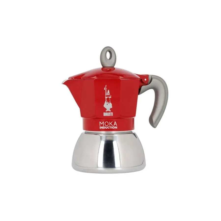 Bialetti Moka Induction 4 cups red