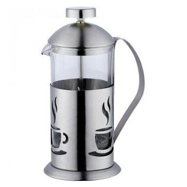 French Press 800ml (stainless steel) - coffee pattern