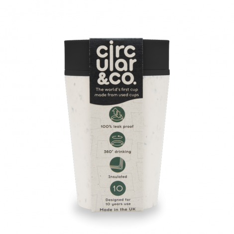 Circular Cup (rCup) Cream and Black 227ml