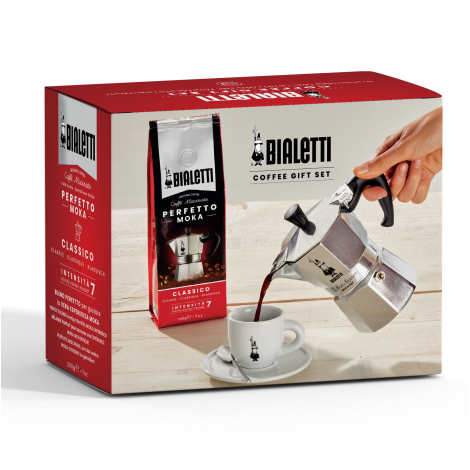 Bialetti Moka Express 6 coffee (gift pack)