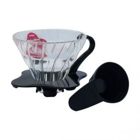 Hario skleněný Dripper V60-01 - černý (VDG-01B)