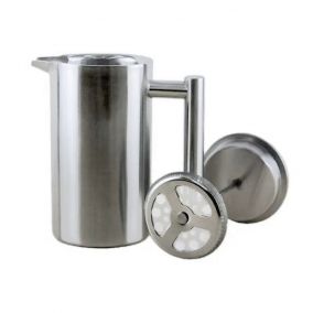 Stainless steel frenchpress 600ml Kaffia - Silver