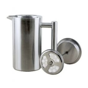 Stainless steel frenchpress 350ml Kaffia - Silver