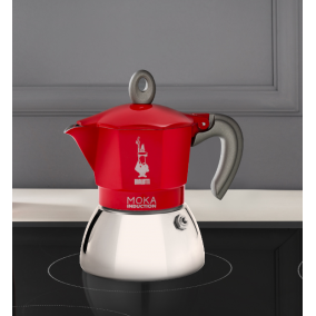 Bialetti Moka Induction 4 šálky červená NEW