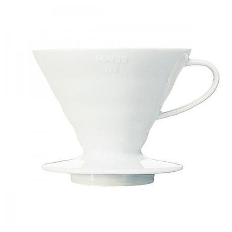 Hario dripper V60-02 keramický - bílý (VDCR-02-W)