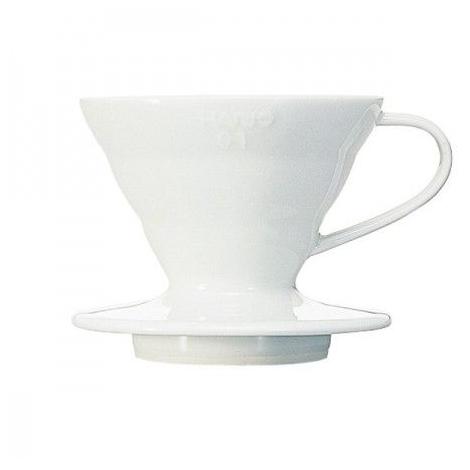 Hario dripper V60-01 keramický - bílý (VDC-01W)