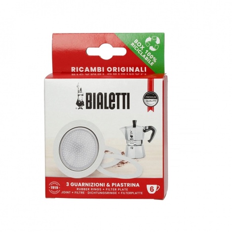 Sealing Bialetti aluminium coffee machine 6 cups