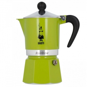 Bialetti Rainbow 3 green moka pot