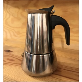 Moka pot Kaffia 2 cups stainless steel