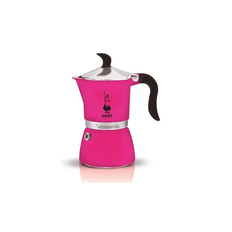 Bialetti Fiammetta 3 Pink Moka Teapot