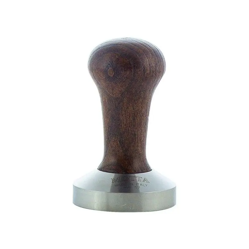 Tamper Motta 57mm nerez/dřevo