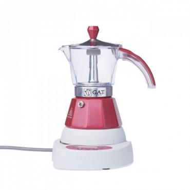 GAT Vintage 2-4 electric moka kettle red