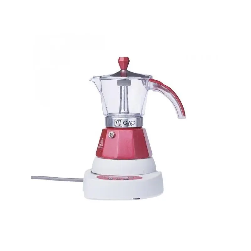 GAT Vintage 2-4 electric moka kettle red