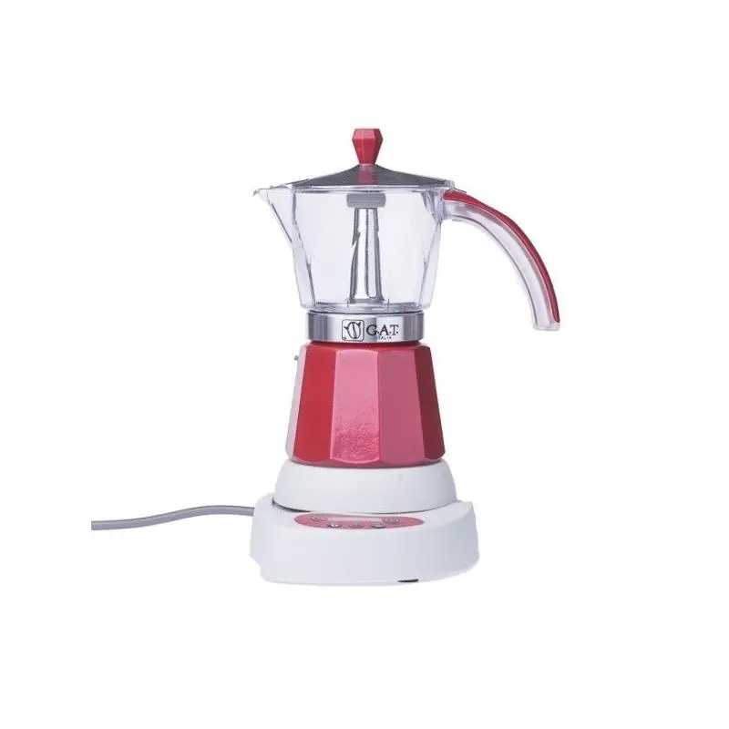 GAT Vintage 4-6 electric moka kettle red