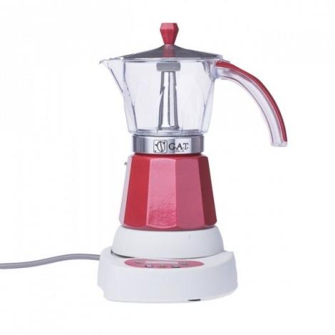 G.A.T. Vintage 4-6 electric moka kettle red