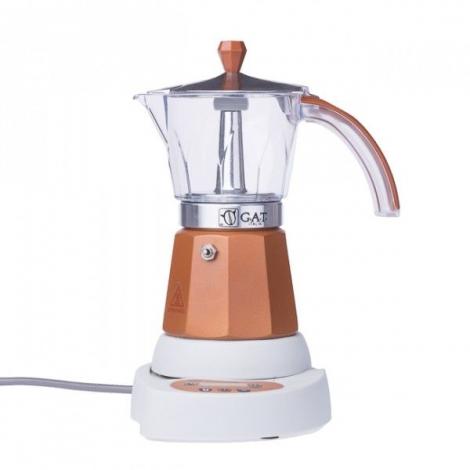 G.A.T. Vintage 4-6 electric moka kettle brown