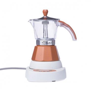 GAT Vintage 2-4 electric moka kettle brown