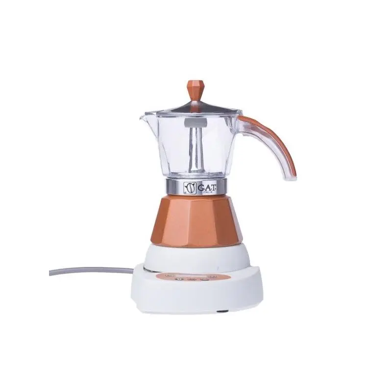 GAT Vintage 2-4 electric moka kettle brown